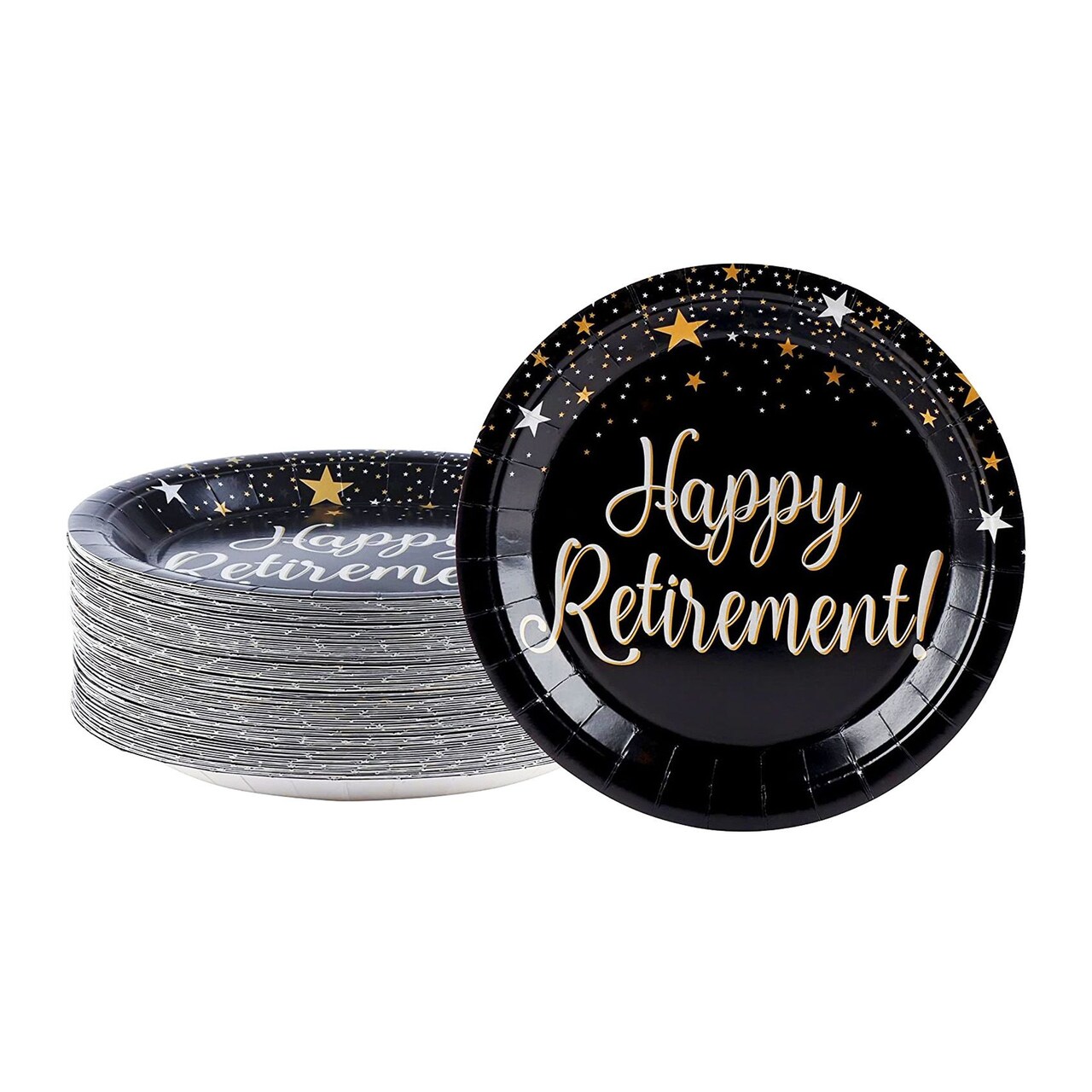 Black paper plates outlet